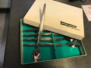 Sola Massief 6 dessertlepels beschikbaar voor biedingen