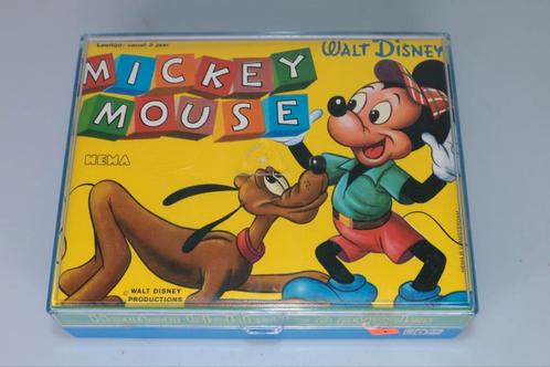 Mickey Mouse houten blokpuzzel Eichhorn vintage Hema kerst, Verzamelen, Disney, Zo goed als nieuw, Overige typen, Mickey Mouse