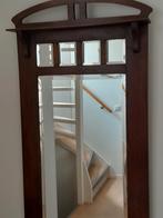 Antieke Eiken pas spiegel, Ophalen, Rechthoekig, 50 tot 100 cm, 100 tot 150 cm