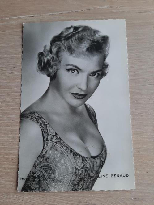 oude filmsterren kaart Line Renaud, jaren 50, Verzamelen, Ansichtkaarten | Themakaarten, Ongelopen, 1940 tot 1960, Sterren en Beroemdheden