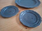 3 tinnen borden, Antiek en Kunst, Antiek | Tin, Ophalen of Verzenden