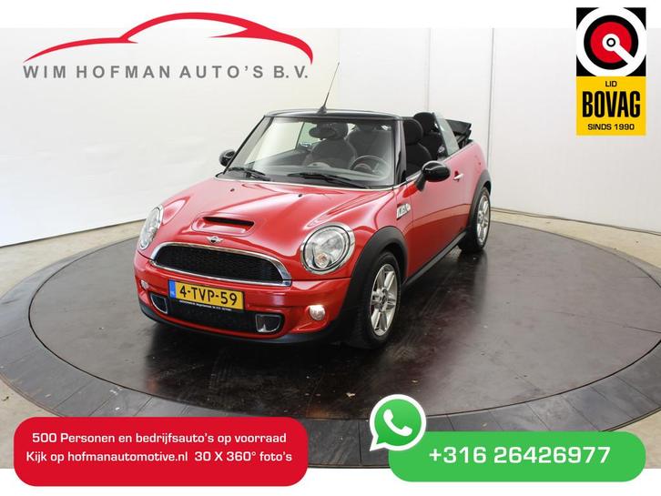 MINI Cabrio Cooper S 184 PK | Climate | Onderh boekjes | Led, Auto's, Mini, Bedrijf, Te koop, Cabrio, ABS, Airbags, Airconditioning