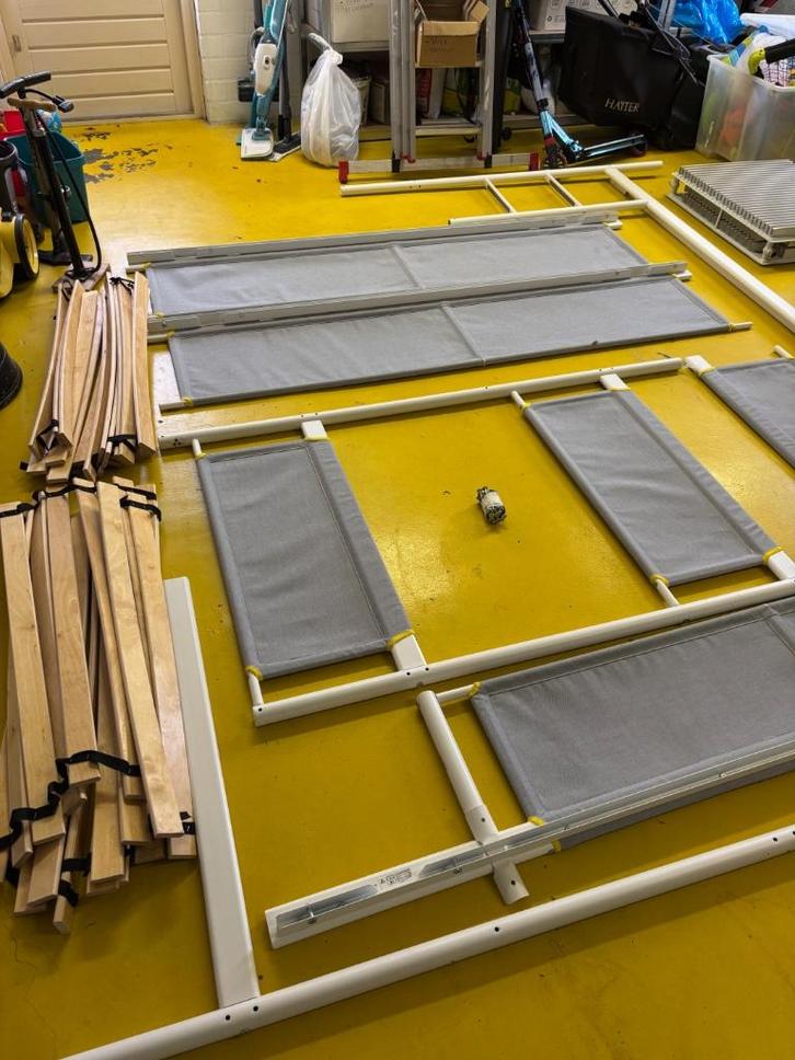 Stapelbed - Double Decker Bed - 2nd hand IKEA - VITVAL, Huis en Inrichting, Slaapkamer | Stapelbedden en Hoogslapers, Zo goed als nieuw