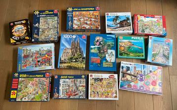 14 puzzels o.a. Jan van Haasteren beschikbaar voor biedingen