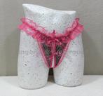 Kanten String`s met open kruisje One Size (316), Nicolle_Lingerie, Ophalen of Verzenden, String