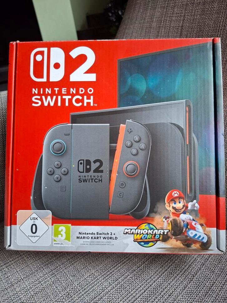 Nintendo Switch 2 + Mario Kart World | NIEUW IN DOOS + BON, Spelcomputers en Games, Spelcomputers | Nintendo Switch, Nieuw, Switch Original