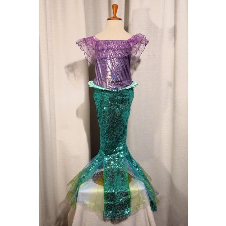 Nieuw ! Maat 146 Mooie Groene Prinses Ariël Zeemeermin Jurk, Kinderen en Baby's, Carnavalskleding en Verkleedspullen, Nieuw, Meisje