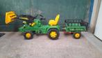 Rolly toys John Deere traptractor met voorlader en aanhanger, Kinderen en Baby's, Speelgoed | Buiten | Voertuigen en Loopfietsen