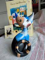 Vintage Brocante Rosina Wachtmeister kat poes blauw, Ophalen of Verzenden