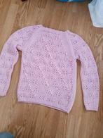 Roze gebreid / gehaakt model trui met lint  Maat S, Kleding | Dames, Truien en Vesten, Ophalen of Verzenden, Zo goed als nieuw