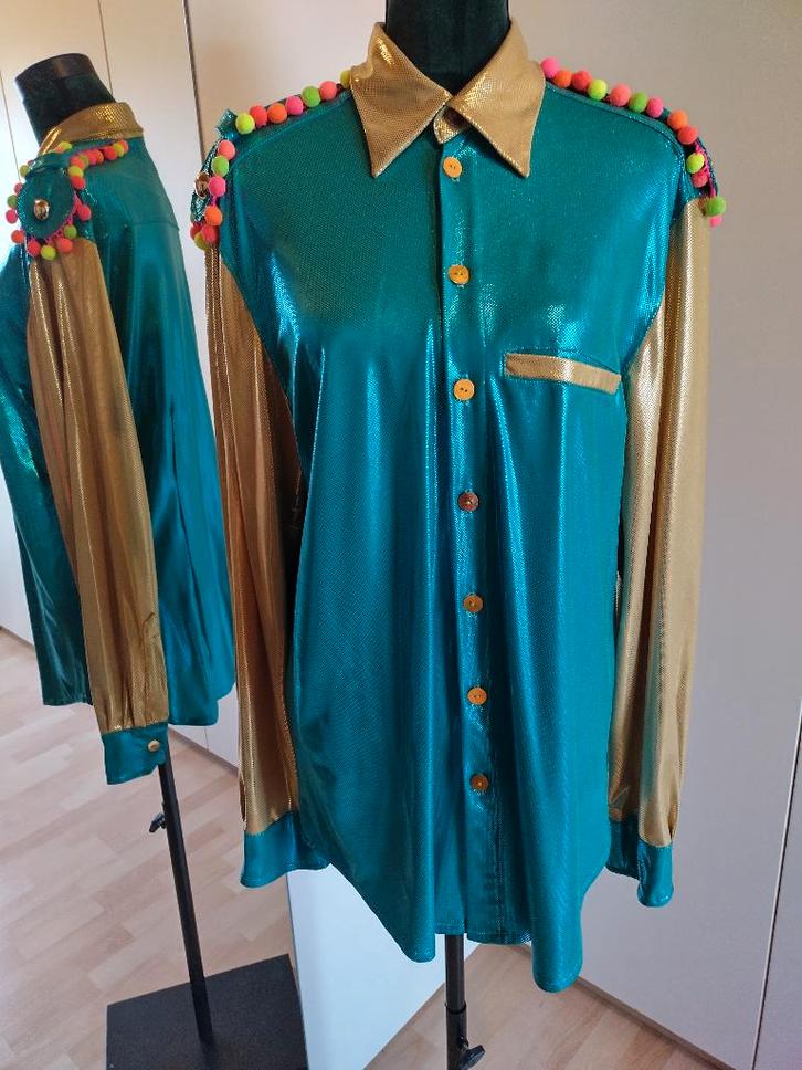 Heren hemd Nieuw Handgemaakt, Kleding | Heren, Carnavalskleding en Feestkleding, Nieuw, Kleding, Carnaval, Maat 52/54 (L), Ophalen of Verzenden