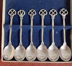 6 verzilverde lepeltjes Nieuwpoort, Ophalen of Verzenden