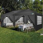 Vouwpaviljoen 3x6 Tuinpaviljoen Waterdicht Wintervast Zwart, Ophalen of Verzenden, Nieuw, Partytent, Opvouwbaar