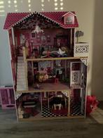 Barbie huis met toebehoren, Kinderen en Baby's, Speelgoed | Poppenhuizen, Ophalen, Zo goed als nieuw, Toebehoren