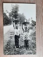 Nederlands Indie Java, originele fotokaart locals kids, jr30, Ongelopen, 1920 tot 1940, Verzenden