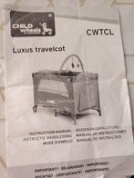 Campingbedje met matrasje, verschoon gedeelte en speelboog., Caravans en Kamperen, Ophalen, Zo goed als nieuw