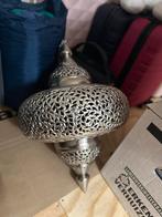 Oosterse hanglamp zilverkleurig, Huis en Inrichting, Ophalen of Verzenden, Gebruikt, Metaal, Minder dan 50 cm