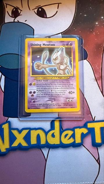 Pokemon kaart Shining mewtwo beschikbaar voor biedingen