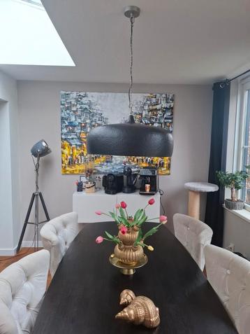 Grote Zwarte Lamp met Gouden Binnenkant - 60cm beschikbaar voor biedingen