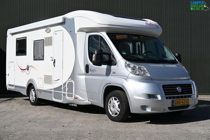Challenger Mageo 118 EB |2010|Queensbed|Luifel|Weinig KM|, Caravans en Kamperen, Campers, Bedrijf, tot en met 2, Half-integraal
