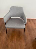 Stijlvolle Nola Fauteuil - Lichtgrijs Bouclé, Ophalen, Zo goed als nieuw, Eén, Stof