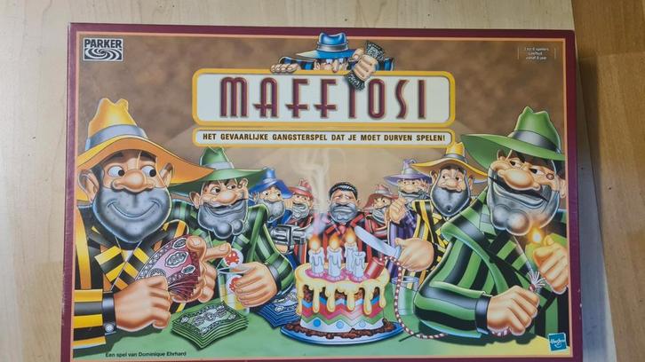 Maffiosi Bordspel - Gangsterspel!, Hobby en Vrije tijd, Gezelschapsspellen | Bordspellen, Gebruikt, Drie of vier spelers, Vijf spelers of meer