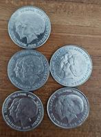 5x 1 gulden met dubbele kop 1980, Postzegels en Munten, Munten | Nederland, Ophalen, Koningin Beatrix, 1 gulden, Losse munt