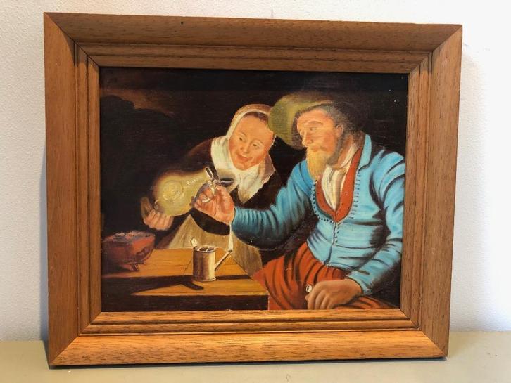 fraai schilderij naar Jan Miense Molenaer (paneel), Antiek en Kunst, Kunst | Schilderijen | Klassiek, Ophalen