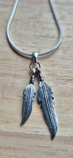 Zilveren kettinghanger Engelenveren, Nieuw, Ophalen of Verzenden, Kruis of Symbool, Zilver