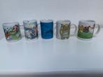5 stuks leuke mokken met afbeeldingen. Prijs: €1 per stuk, Gebruikt, Ophalen of Verzenden, Overige stijlen, Kop(pen) en/of Schotel(s)