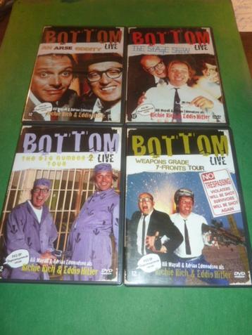 4x  Bottom Live  Rik Mayall Adrian Edmondson  dvd beschikbaar voor biedingen