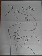Abstracte Lijntekening, Antiek en Kunst, Kunst | Schilderijen | Abstract, Ophalen of Verzenden