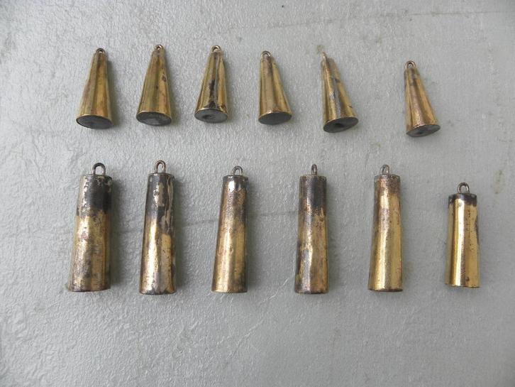 Wekkergewichten Friese staartklok, minder fraai, Antiek en Kunst, Antiek | Klokken, Ophalen of Verzenden