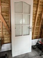 Binnen deur met ramen, Doe-het-zelf en Verbouw, Kozijnen en Schuifpuien, Deurkozijn, Zo goed als nieuw, 150 tot 225 cm, Hout