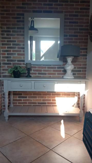 Grijs landelijke sidetable dressoir - tafel grijs 3 lades beschikbaar voor biedingen