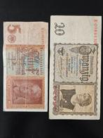 5 en 20 Reichsmark Duitsland WWII set, Postzegels en Munten, Bankbiljetten | Europa | Niet-Eurobiljetten, Ophalen of Verzenden