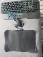 Battletron toetsenbord/ muis/ muismat met licht, Computers en Software, Toetsenborden, Zo goed als nieuw, Ophalen