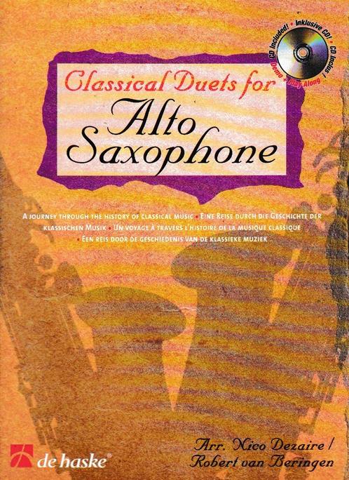 Classical Duets Alto Saxophone met CD  ( 6914 ), Muziek en Instrumenten, Bladmuziek, Zo goed als nieuw, Les of Cursus, Klassiek