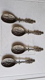 4 antieke losse tinnen lepels, Antiek en Kunst, Antiek | Tin, Ophalen of Verzenden