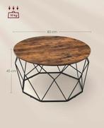 Salontafrl nieuw, Minder dan 55 cm, Rond, Ophalen of Verzenden, Zo goed als nieuw