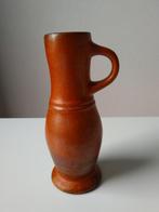 vintage vaasje met oor, oranje, Ophalen of Verzenden