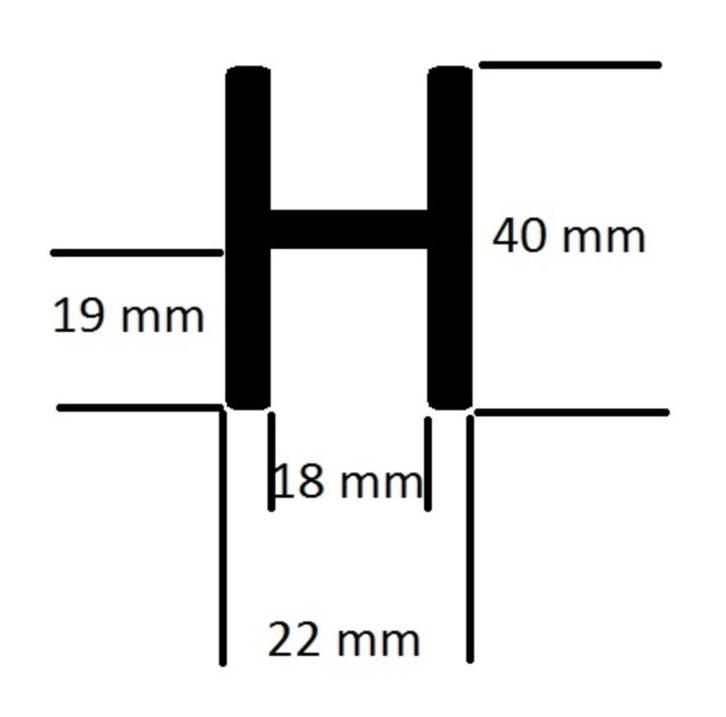 Aluminium H profielen, Doe-het-zelf en Verbouw, Metalen, Nieuw, Aluminium, Ophalen of Verzenden