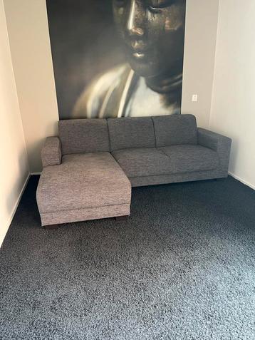 Grijs gemeleerde hoekbank  237 x 155 beschikbaar voor biedingen