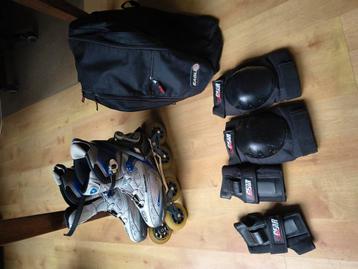 Rollerblade inline skates maat 44.5 incl tas en beschermers beschikbaar voor biedingen