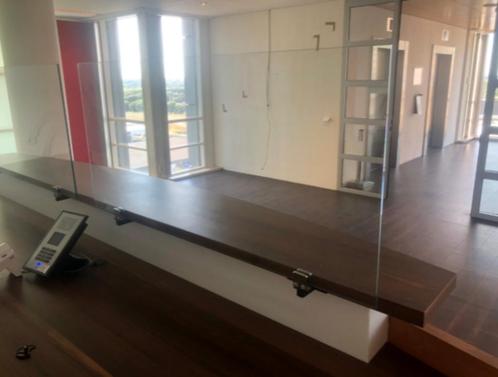 Balieschermen glas 60 x 130, Diversen, Bureau-accessoires, Zo goed als nieuw, Ophalen