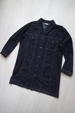 Lange zwarte spijkerjas / bloese, merk Canda, maat L (44/46), Ophalen, Zwart, Maat 42/44 (L), Zo goed als nieuw