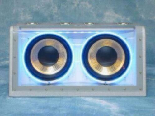 Dubbele Subwoofer 2x12 inch 600Watt met neon 1AA-E, Auto diversen, Autospeakers, Nieuw, Ophalen of Verzenden