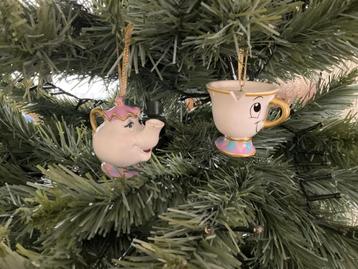 originele Disney ornamenten set Belle en het Beest beschikbaar voor biedingen