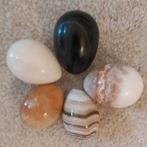 5 Mooie marmeren eieren, Ophalen of Verzenden, Mineraal