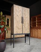 Visgraad Voorraadkast | Servieskast | Keukenkast #1584, Huis en Inrichting, Metaal, Met deur(en), 200 cm of meer, 25 tot 50 cm